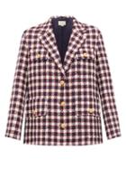 Matchesfashion.com Gucci - Checked Wool Tweed Jacket - Womens - White Multi