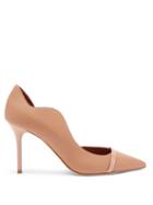 Matchesfashion.com Malone Souliers - Morrissey Point-toe Nappa-leather D'orsay Pumps - Womens - Nude