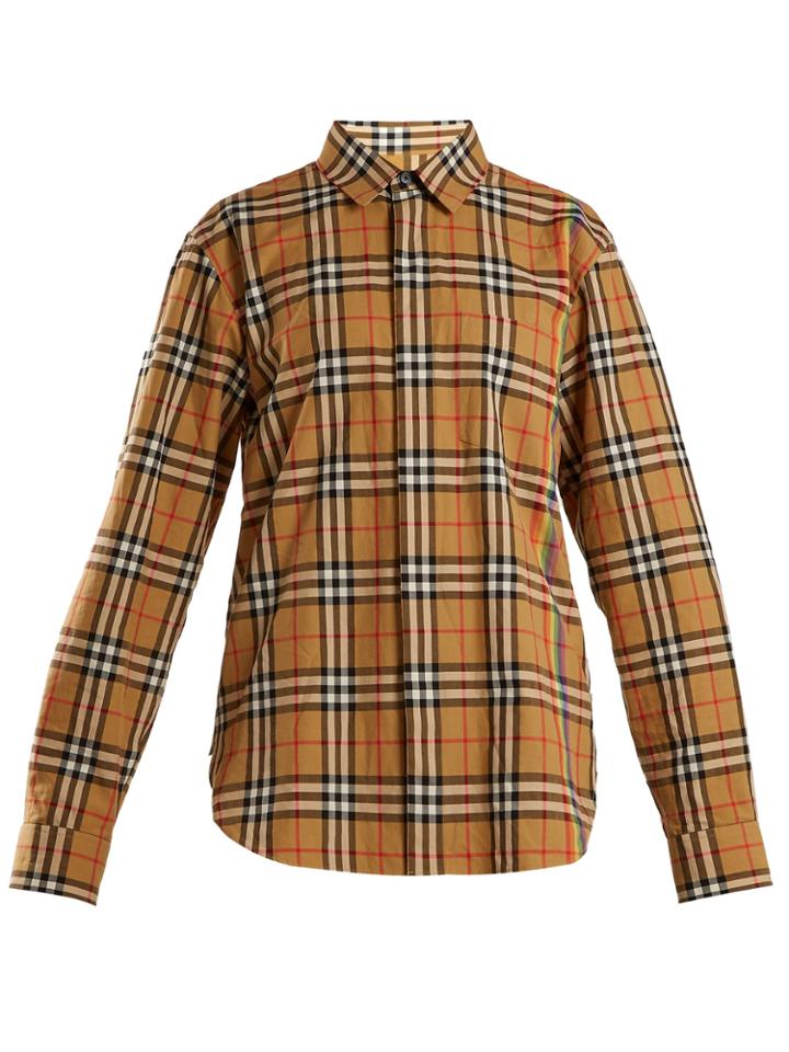 Burberry Rainbow Vintage-checked Cotton Shirt