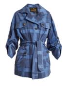 Vivienne Westwood Anglomania Safari Checked Tie-waist Cotton Jacket
