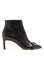 Jimmy Choo Hanover 65mm Leather Ankle Boots