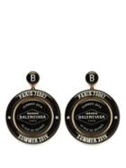 Matchesfashion.com Balenciaga - Casino Logo Print Drop Earrings - Womens - Black