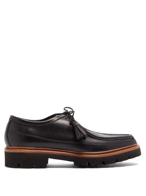Matchesfashion.com Grenson - Bennett Tasselled Leather Moccasins - Mens - Black