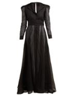 Matchesfashion.com Meiling - Meiling X Vanessa Winston Beaded Gown - Womens - Black