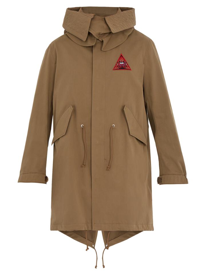 Givenchy Real Eyes-embroidered Cotton Parka