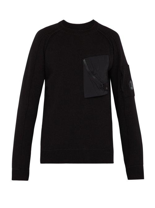 Matchesfashion.com C.p. Company - Utility Cotton Sweater - Mens - Black
