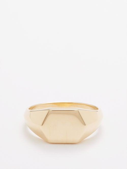 Lizzie Mandler - Hex 18kt Gold Ring - Mens - Gold