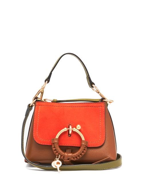 Matchesfashion.com See By Chlo - Joan Mini Leather And Suede Cross-body Bag - Womens - Tan Multi