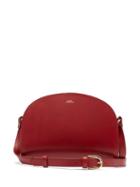 Matchesfashion.com A.p.c. - Half Moon Leather Cross Body Bag - Womens - Dark Red