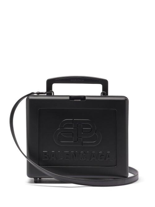 Matchesfashion.com Balenciaga - Lunch Box Bb-embossed Cross-body Bag - Mens - Black