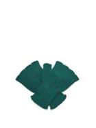 Matchesfashion.com The Elder Statesman - Cashmere Fingerless Gloves - Womens - Green Multi