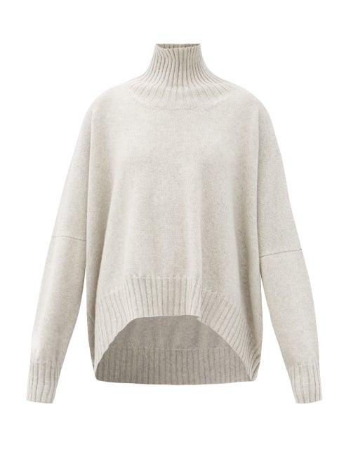 Matchesfashion.com Petar Petrov - Keaton Roll-neck Wool Sweater - Womens - Grey