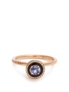 Selim Mouzannar Diamond, Tanzanite, Enamel & Pink-gold Mina Ring
