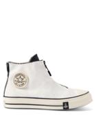Converse X Joshuavides - Chuck 70 Zip-front High-top Canvas Trainers - Mens - White