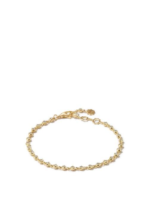 Matchesfashion.com Jade Trau - Sophisticate Diamond & 18kt Gold Bracelet - Womens - Yellow Gold