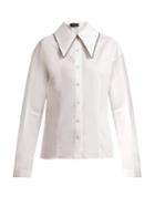 Joseph Ruben Contrast-collar Cotton Shirt