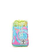 Matchesfashion.com Versace - Fluoro Baroque Print Drawstring Neck Pouch - Mens - Multi