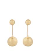 J.w.anderson Double-sphere Gold-plated Drop Earrings