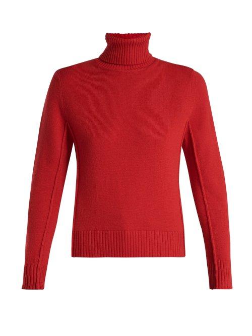 Matchesfashion.com Chlo - Cashmere Roll Neck Sweater - Womens - Red