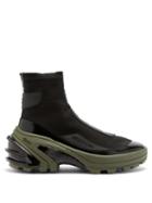 Matchesfashion.com 1017 Alyx 9sm - Logo-debossed Jersey And Rubber Boots - Mens - Black