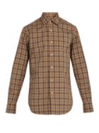 Matchesfashion.com The Gigi - Plaid Cotton Shirt - Mens - Beige Multi