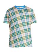 Orley Check-print Cotton-jersey T-shirt