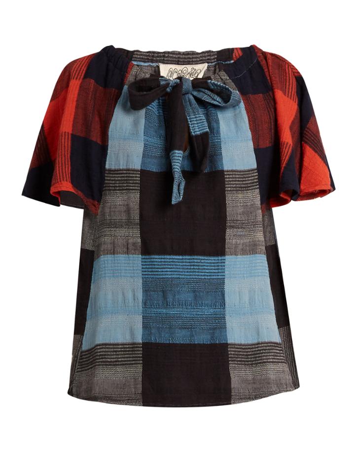 Ace & Jig Amelia Plaid-cotton Top