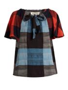 Ace & Jig Amelia Plaid-cotton Top