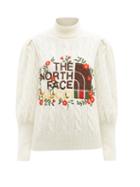 Gucci - X The North Face Logo-embroidered Wool Sweater - Womens - Ivory