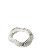 Matchesfashion.com Bottega Veneta - Crystal-embellished Sterling-silver Bracelet - Womens - Silver