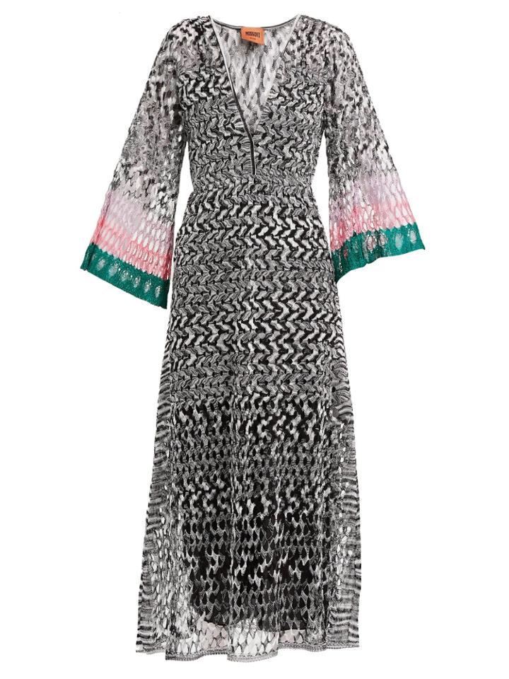 Missoni Open-knit V-neck Dress