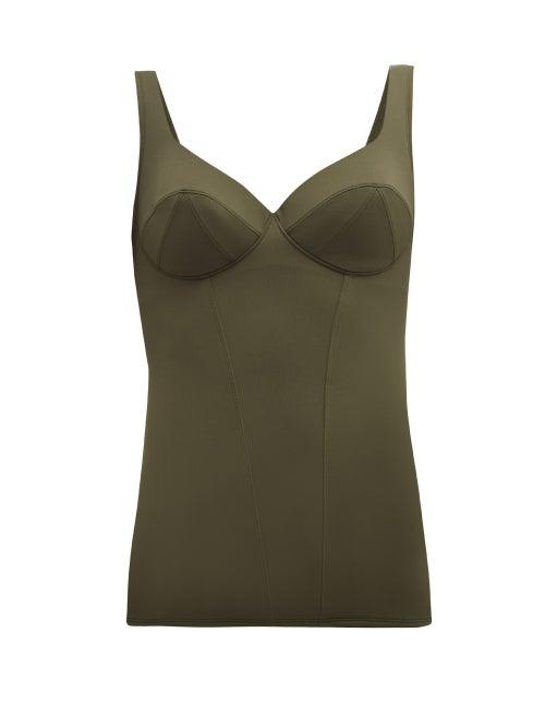 Matchesfashion.com Ernest Leoty - Jade Tank Top - Womens - Khaki