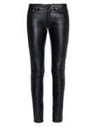 Saint Laurent Low-rise Skinny Faux-leather Trousers