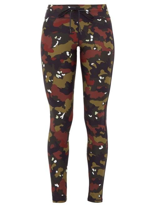 Matchesfashion.com The Upside - Jungle Camouflage Print Performance Leggings - Womens - Camouflage