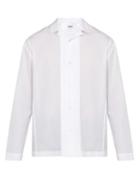 Matchesfashion.com Jil Sander - Bowling Collar Cotton Shirt - Mens - White