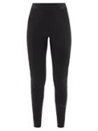Moncler - High-rise Technical Stretch-jersey Leggings - Womens - Black