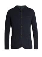 Giorgio Armani Exposed-seam Wool-blend Jersey Blazer
