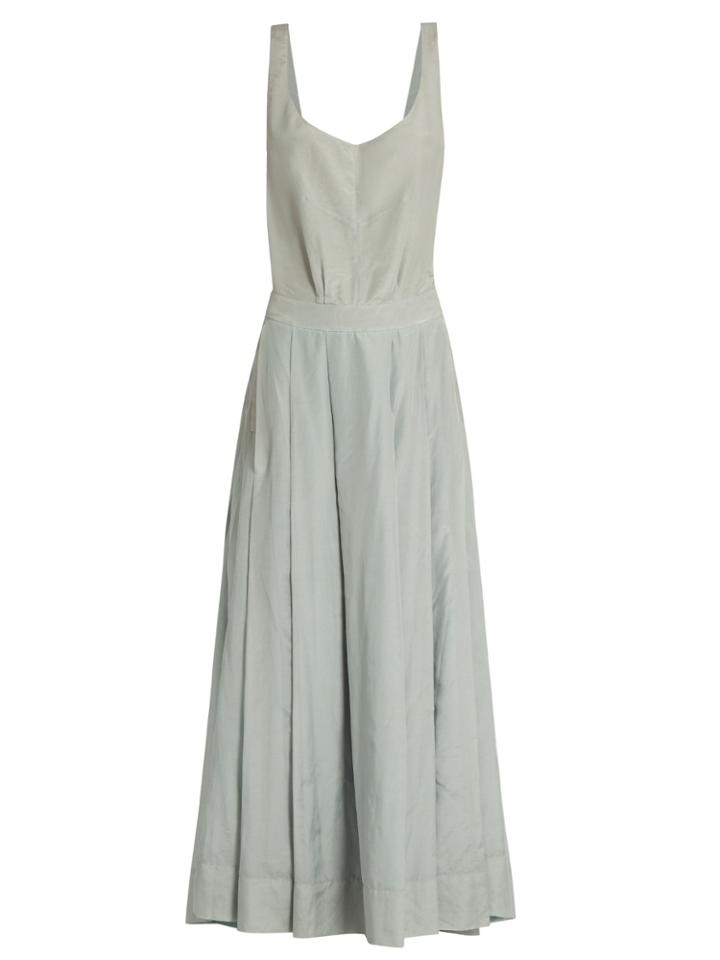 Kalita Fonteyn And The Slipper Apron Silk-blend Dress