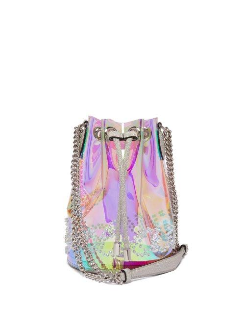 Matchesfashion.com Christian Louboutin - Marie Jane Pvc Bucket Bag - Womens - Clear Multi