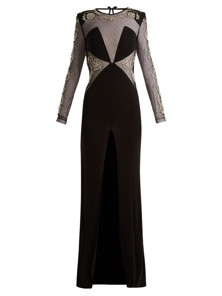 Dundas Embellished Open-back Gown