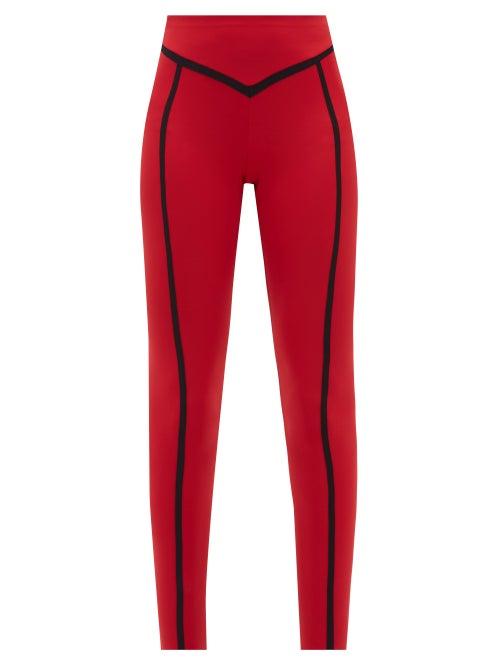 Matchesfashion.com Ernest Leoty - Corset High-rise Leggings - Womens - Red Multi
