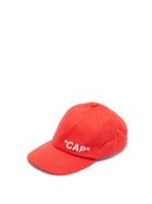 Matchesfashion.com Off-white - Logo Print Cotton Cap - Mens - Red