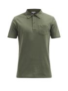 Matchesfashion.com Sunspel - Riviera Chest-pocket Cotton-piqu Polo Shirt - Mens - Khaki