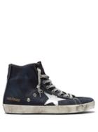 Matchesfashion.com Golden Goose Deluxe Brand - Francy High Top Denim Trainers - Womens - Navy