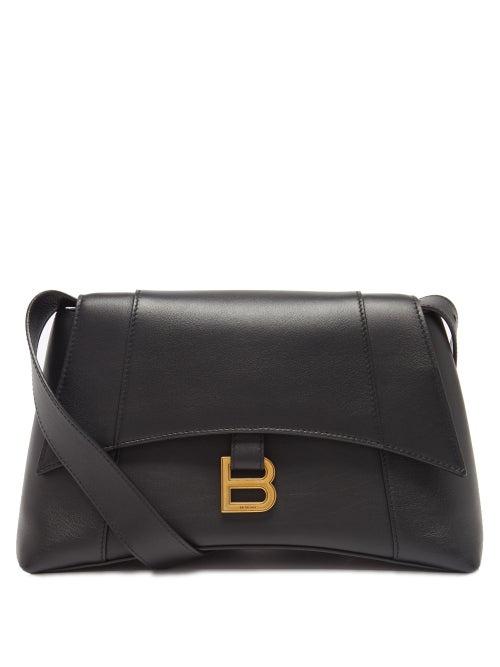 Balenciaga - Hourglass S Small Leather Bag - Womens - Black