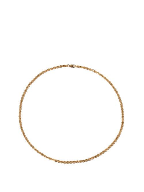 Matchesfashion.com Otiumberg - Eternal Twist Rope-chain 14kt Gold-vermeil Choker - Womens - Yellow Gold