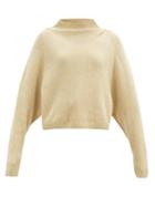 Matchesfashion.com Petar Petrov - Karoll High-neck Ribbed-cashmere Sweater - Womens - Beige