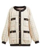 Matchesfashion.com Gucci - Balloon Sleeve Boucl Tweed Jacket - Womens - Ivory Multi