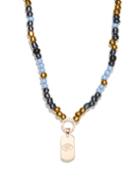 Matchesfashion.com Diane Kordas - Petrol Diamond & 14kt Rose-gold Necklace - Womens - Multi