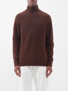 Officine Gnrale - Roll-neck Wool-blend Sweater - Mens - Brown